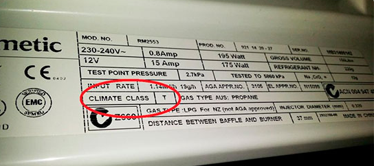 Климатический класс холодильника